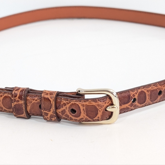 Banana Republic Women Italian Leather Belt Medium New classic style gold buckle main image 6